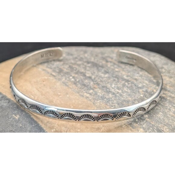 Jewelry - Sterling Silver MRC Navajo Cuff – 12.3g – 2.25" Across – Stamped Design